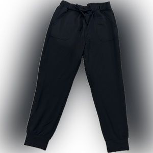 Black lightweight joggers.